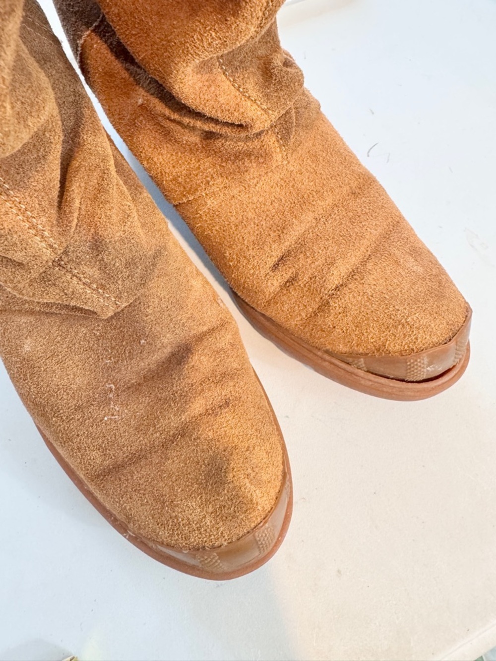 Sorel Toronto Wedge Boots Elk Suede Waterproof Tall Boho Western Womens 9.5 C49 - Picture 5 of 11